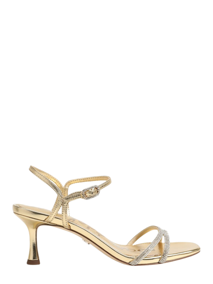Sam Edelman Presley Glam Kitten Heel in Amber Gold