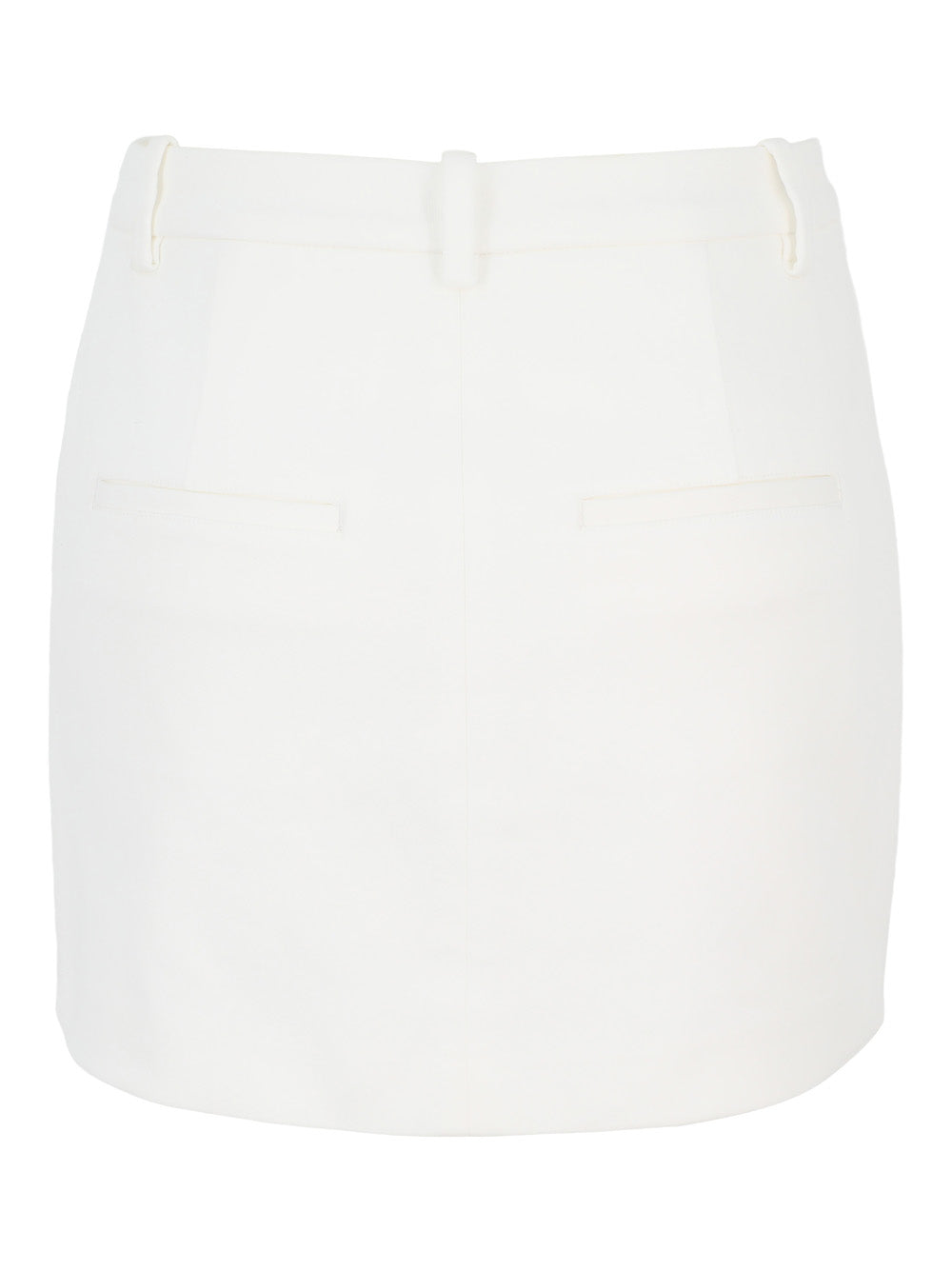 Vince Tailored Italian Cotton Skort in Optic White