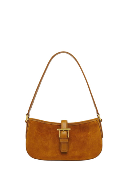 Alexander McQueen T-Bar Shoulder Mini in Light Brown/Gold