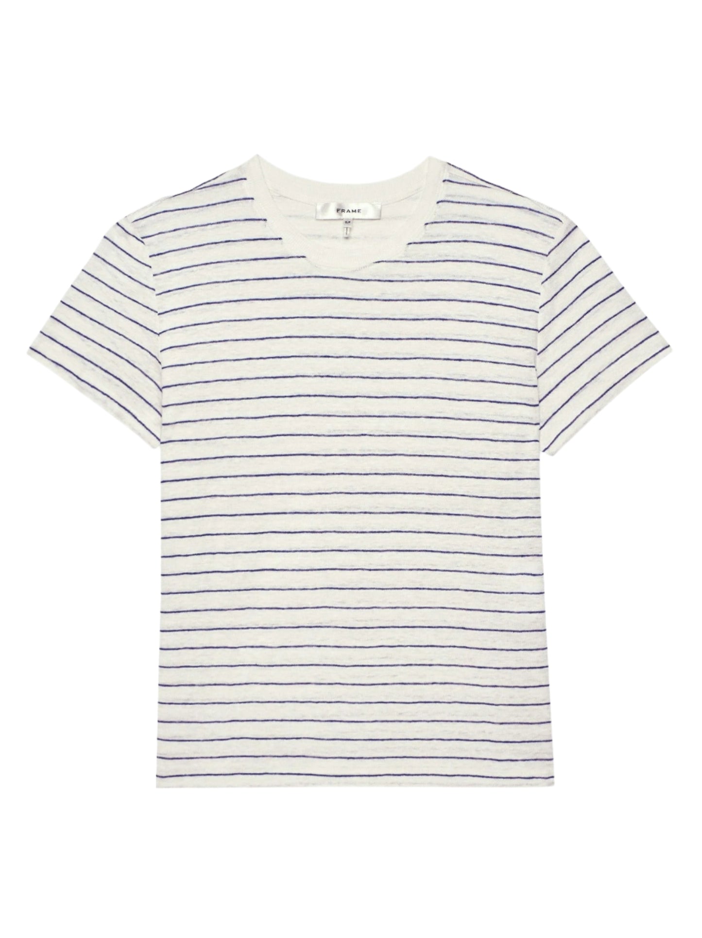 Frame Linen Baby Tee in Navy Multi