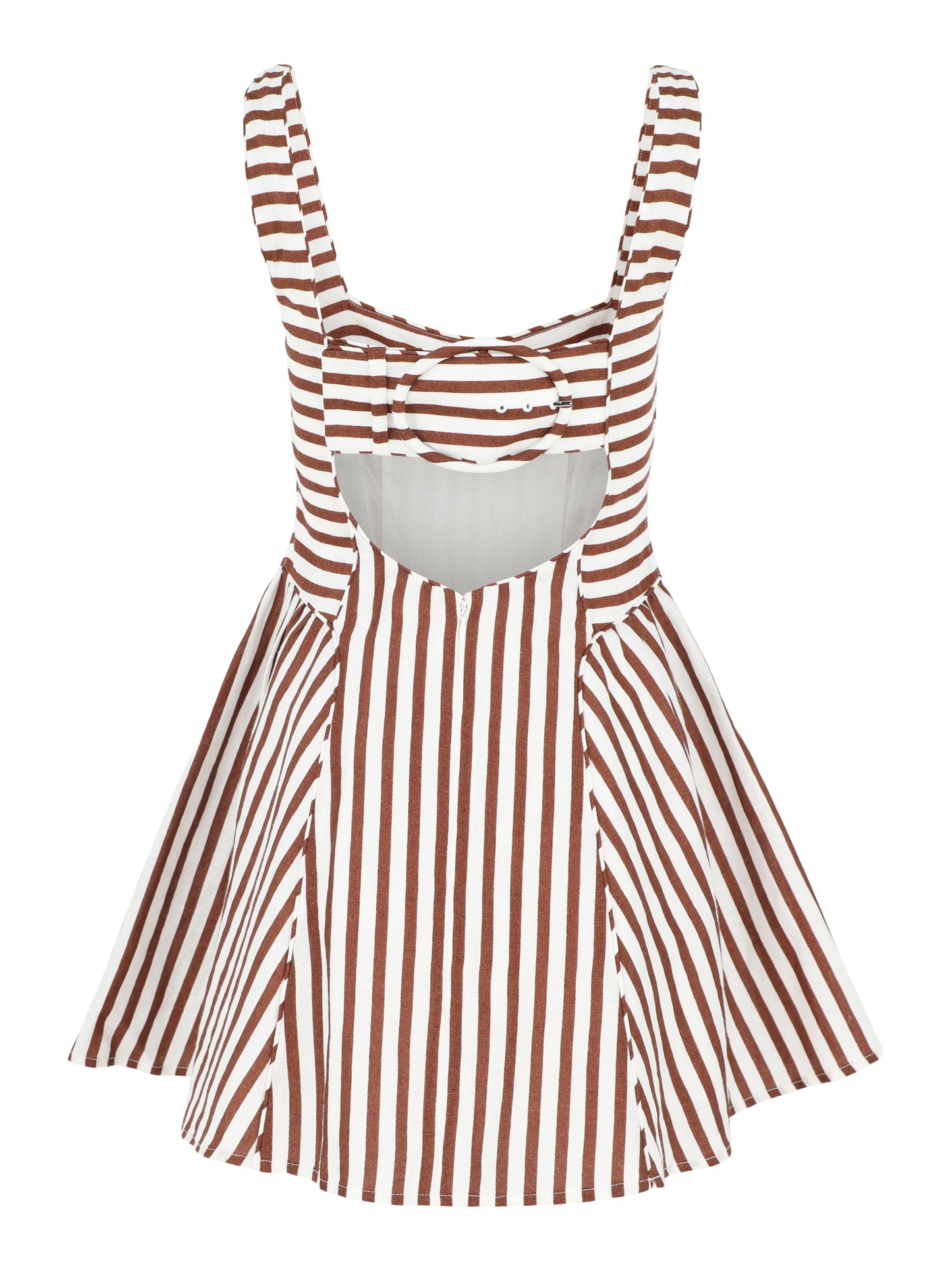 Cult Gaia Banks Dress in Saddle Stripe