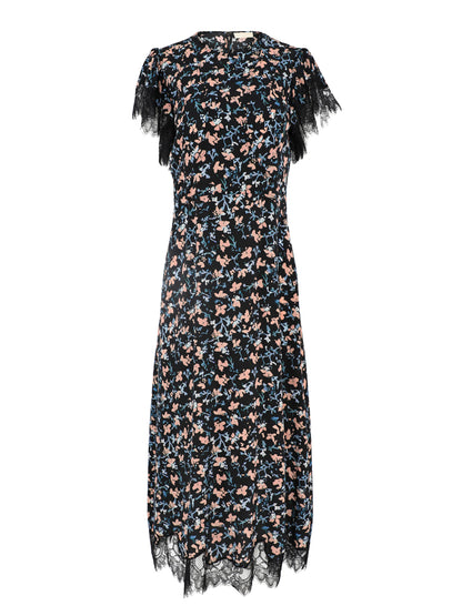 Ulla Johnson Renee Cape Sleeve Dress in Nocturne