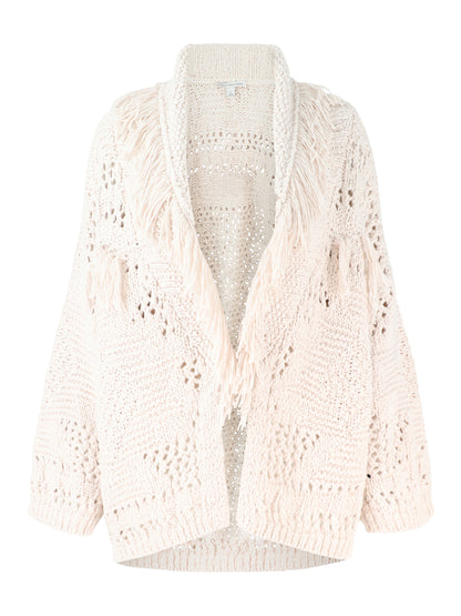 Autumn Cashmere Southwest Fringed Shawl Collar Throw
