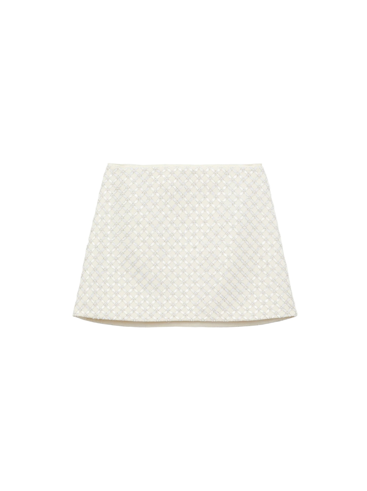 Dorothee Schumacher Sparkling Statement Skirt in Pearl