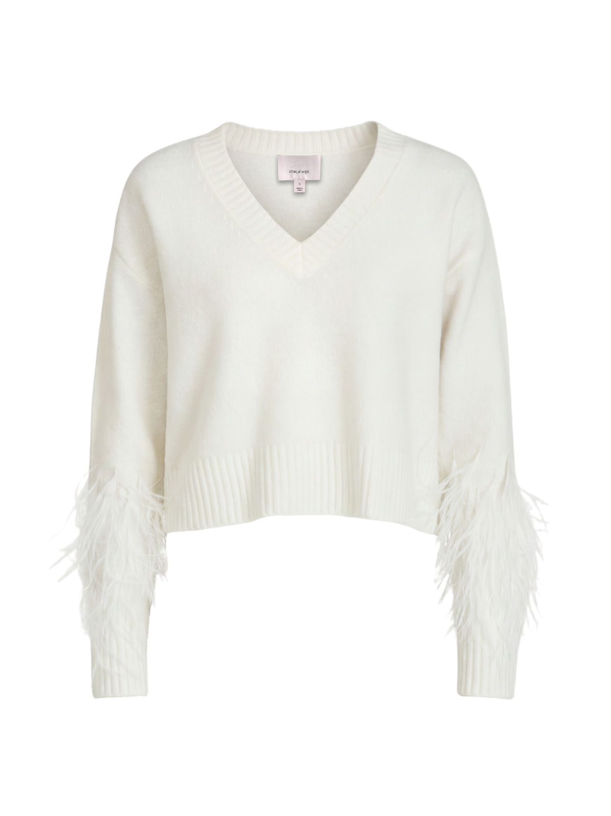 Brianne Feather V-Nk Pullover