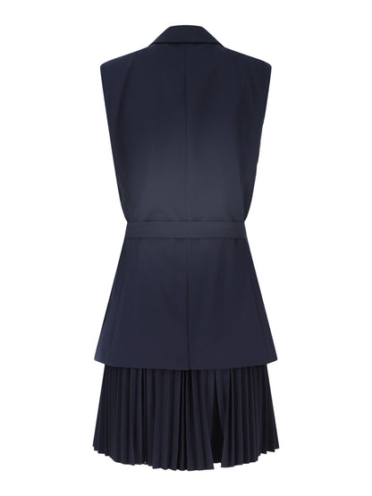 Simkhai Eman Sleeveless Mini Dress in Midnight