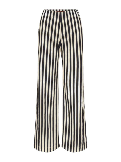 Simon Miller Pia Poplin Pant in Black/White Stripe