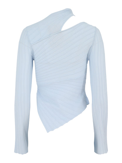 Cult Gaia Tayla Knit Top in Coastal