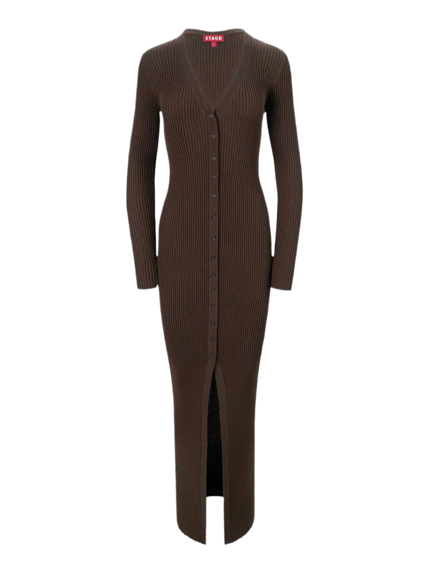 Staud Maxi Shoko Sweater in Earth