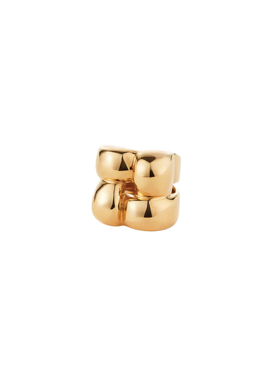 Jenny Bird Mega Woven Square Ring in Gold