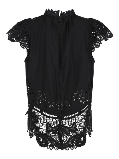 Sea Gianna lace Flutter Sleeve Top (More Colors)