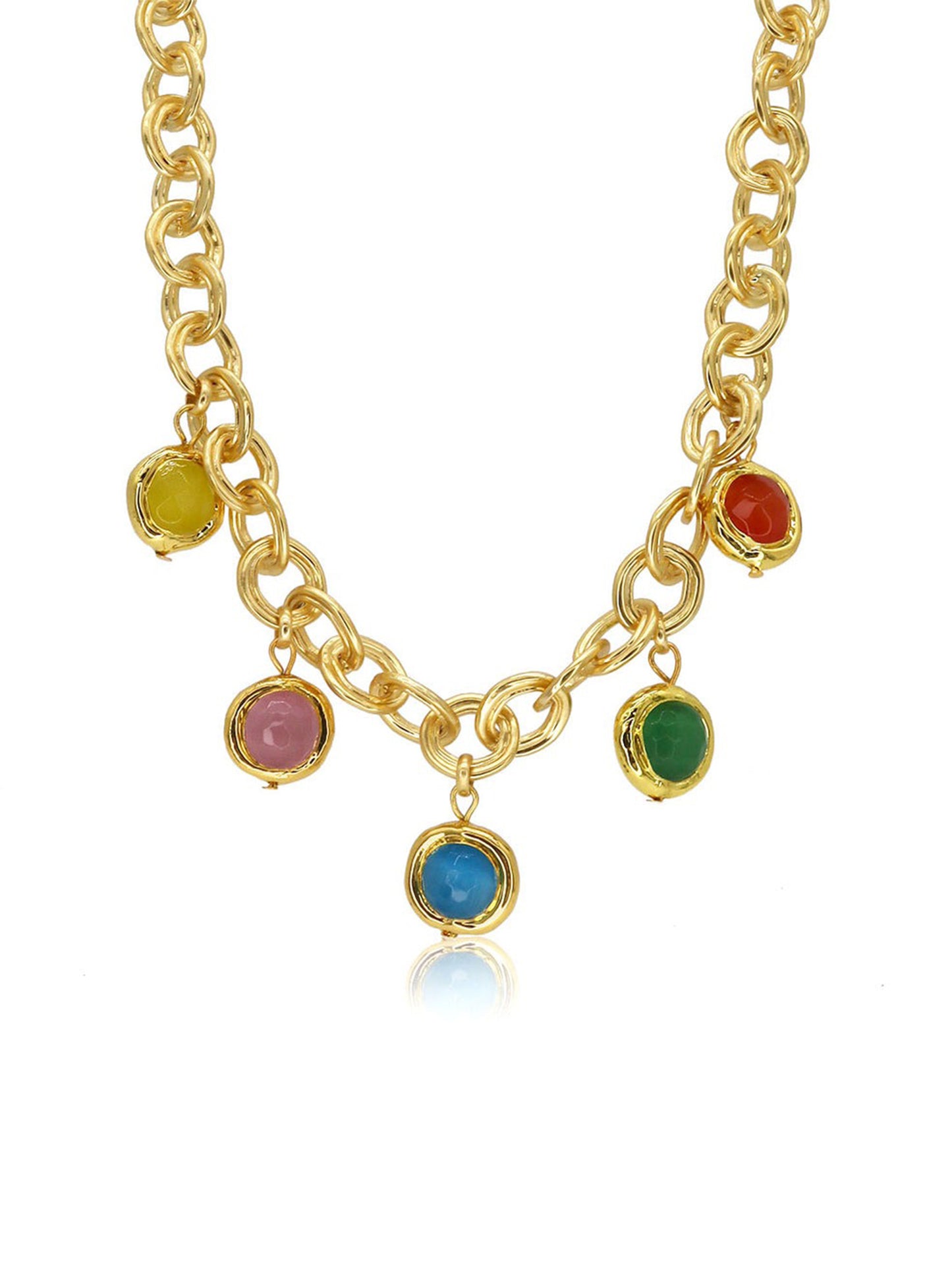 Karine Sultan Coriandoli Charms Necklace