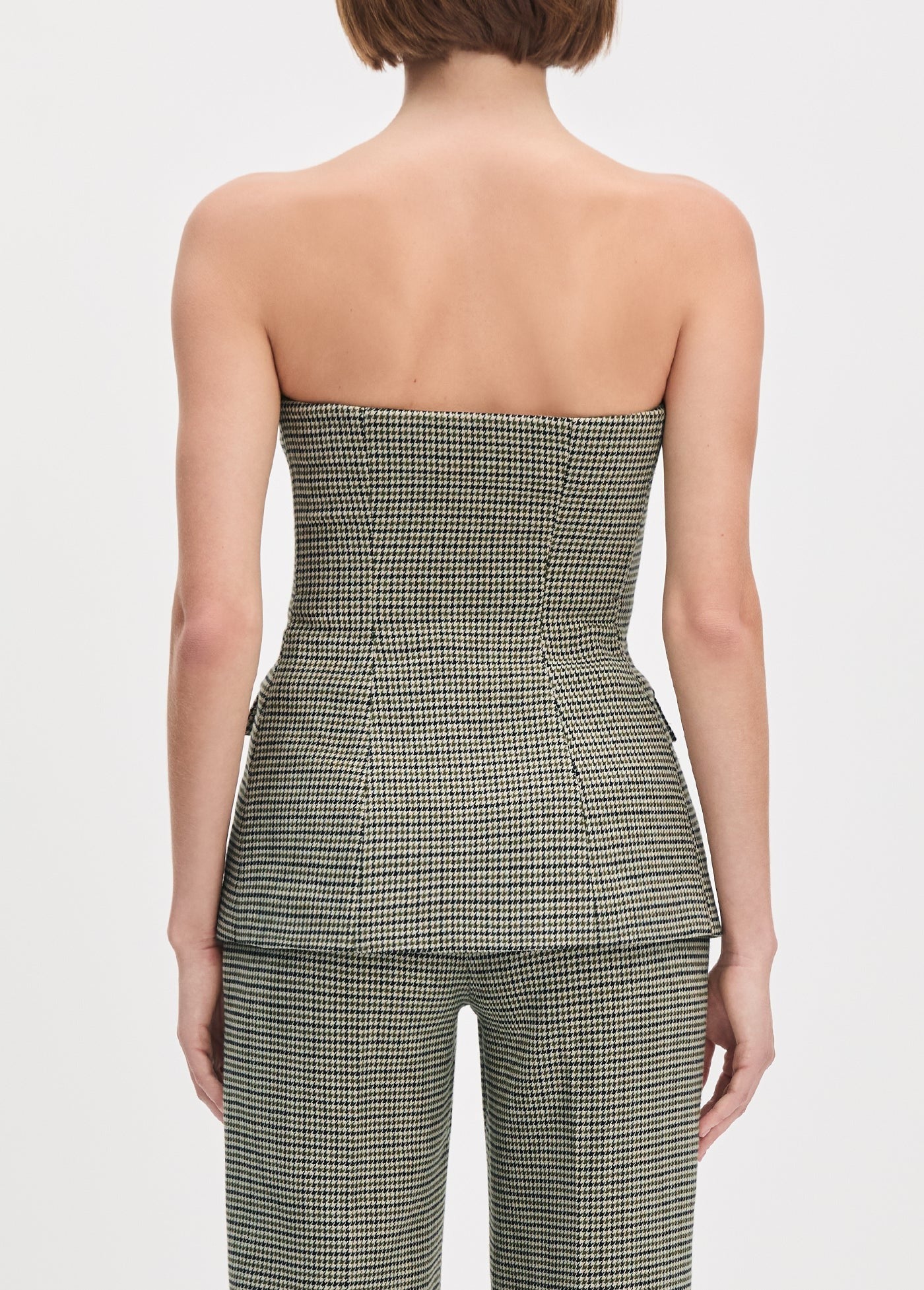 Favorite Daughter Phoebe Bustier in Cheshire Houndstooth