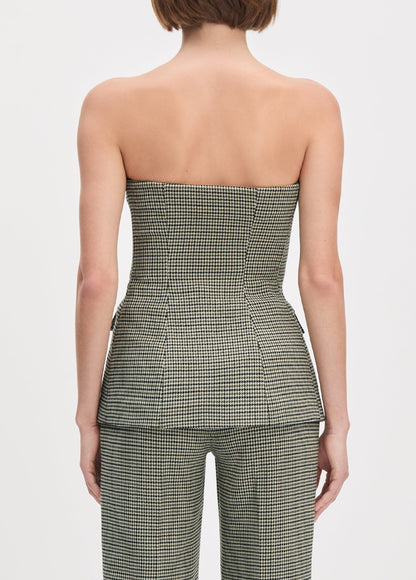Favorite Daughter Phoebe Bustier in Cheshire Houndstooth
