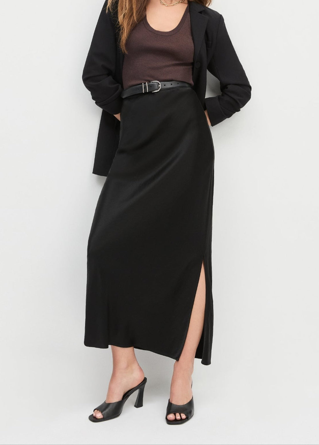 Favorite Daughter The Josie Long Skirt in Black
