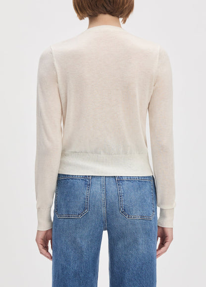 Favorite Daughter The Take a Bow Cardigan in Ivory