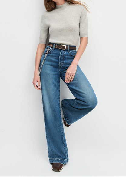 Favorite Daughter The Bonnie Top in Light Heather Grey