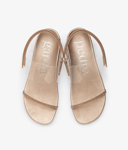 Pedro Garcia Blaer Peek-A-Boo Crystal Sandal