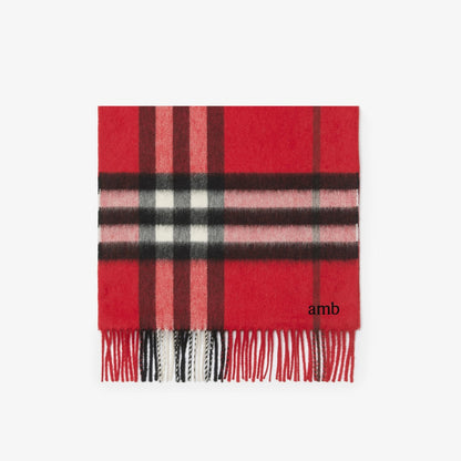 Burberry Check Cashmere Scarf in Post