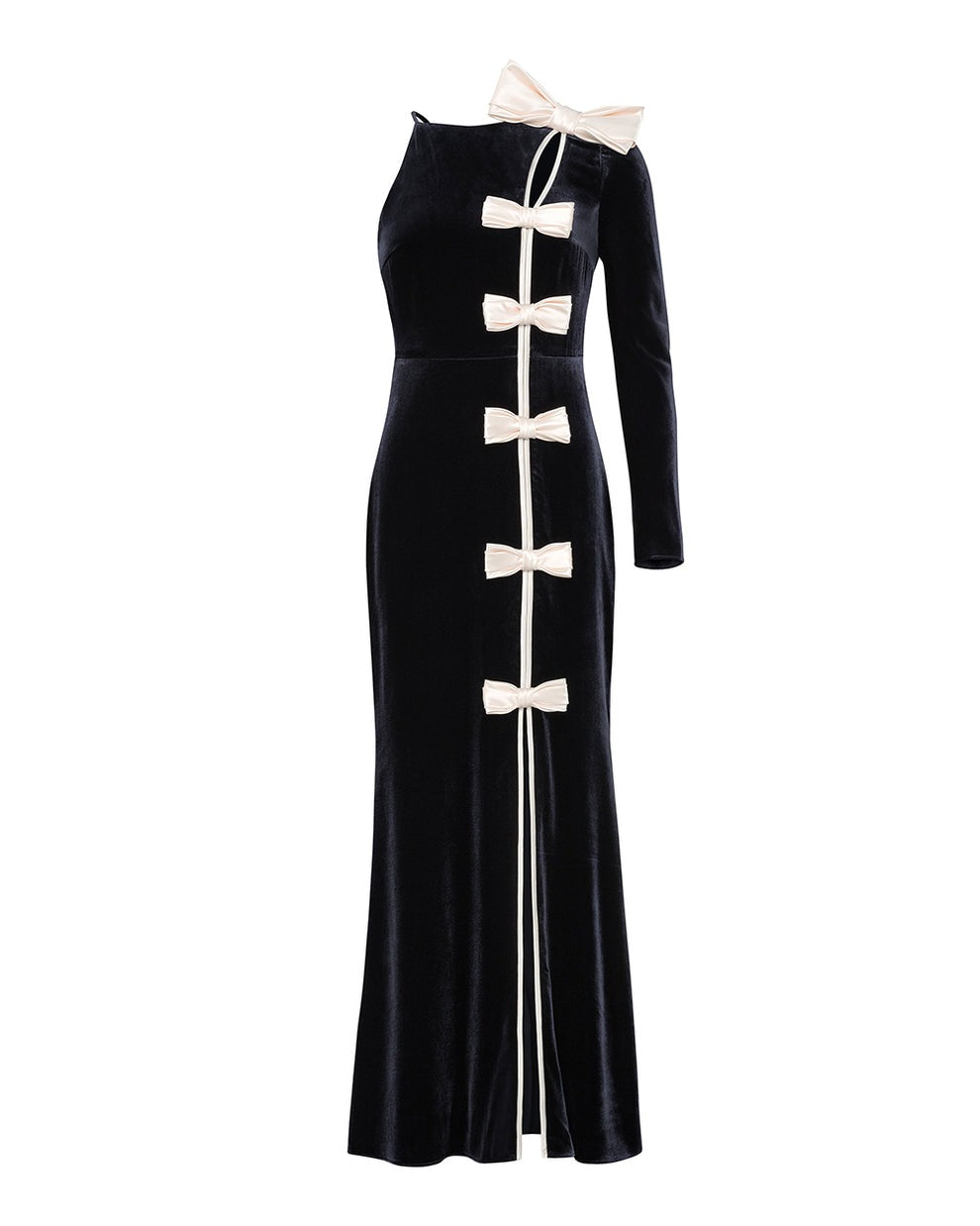 Hellessy Deidra Gown in Navy/Blush
