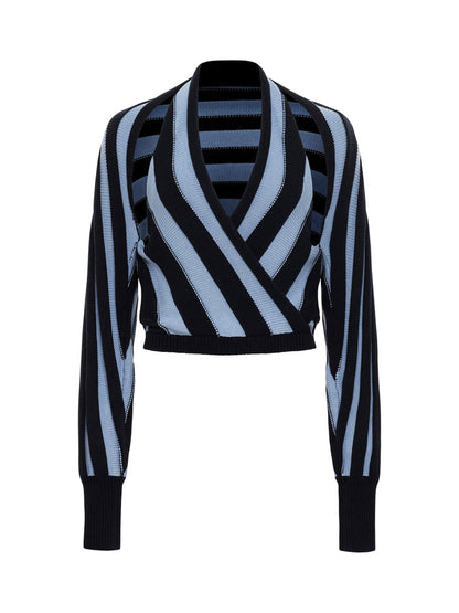 Hellessy Artin Sweater in Blue Stripe
