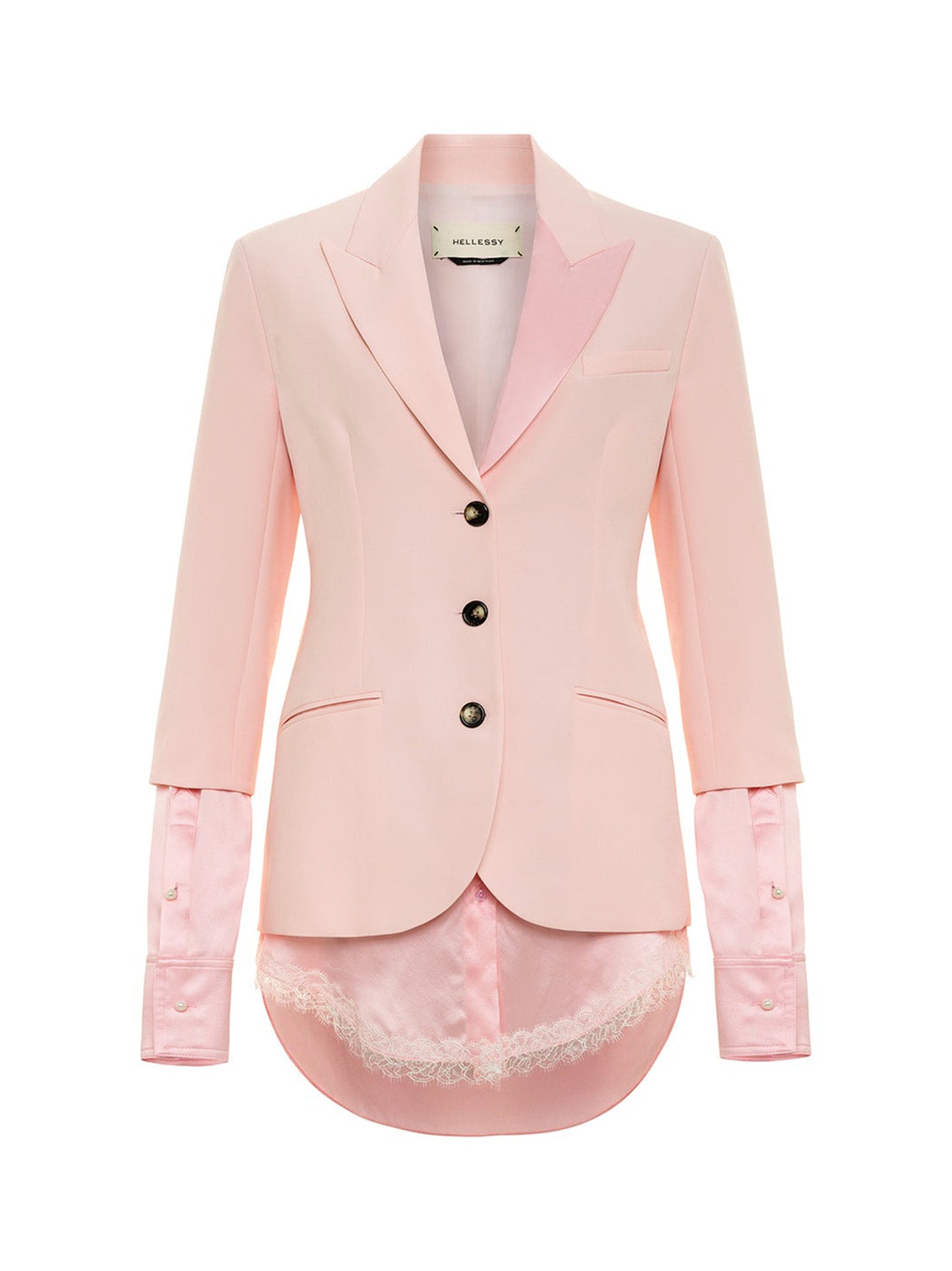 Hellessy Bardot Blazer in Pink/Orchid Pink