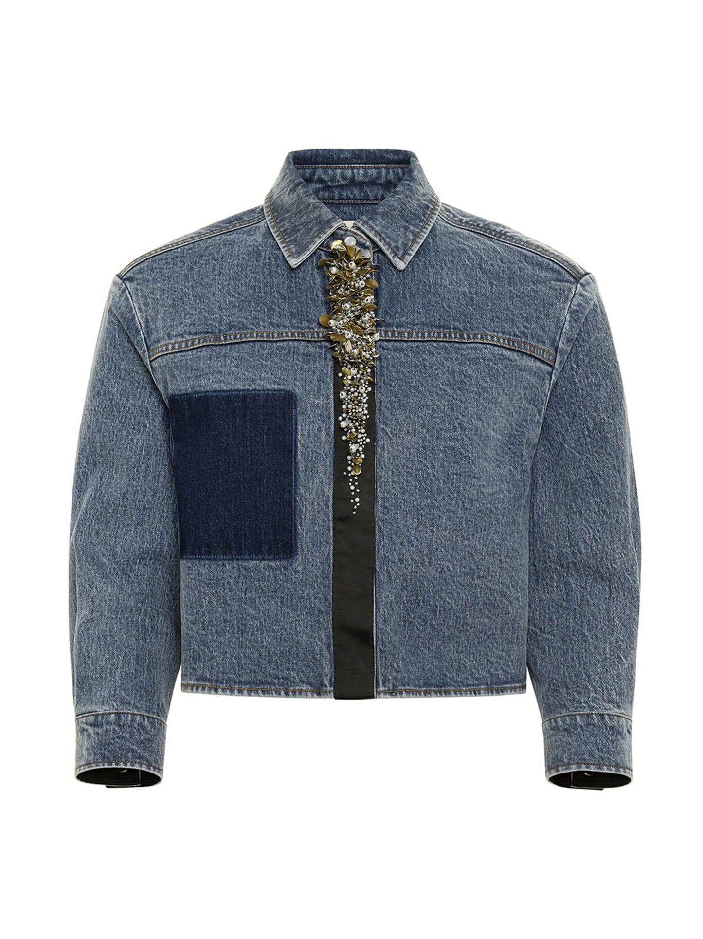 Hellessy Beck Jacket in Dark Stone Wash/Black