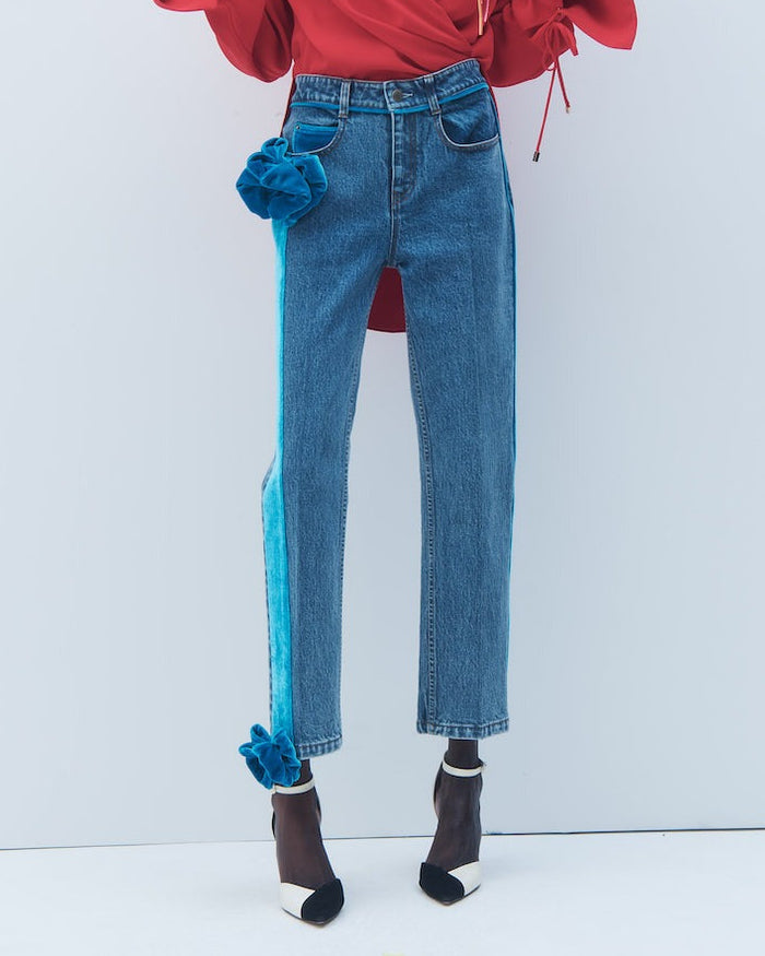 Hellessy Lya Jeans in Dark Stone Wash/Blue