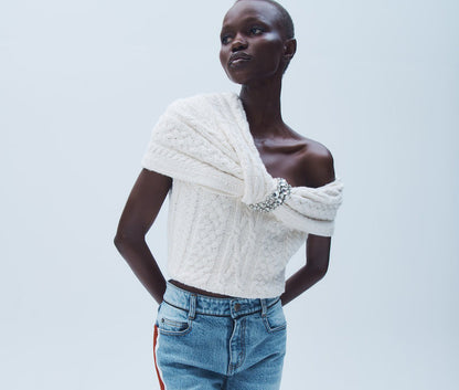Hellessy Marla Sweater in Ecru