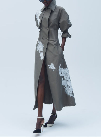 Hellessy Rowan Trench in Taupe