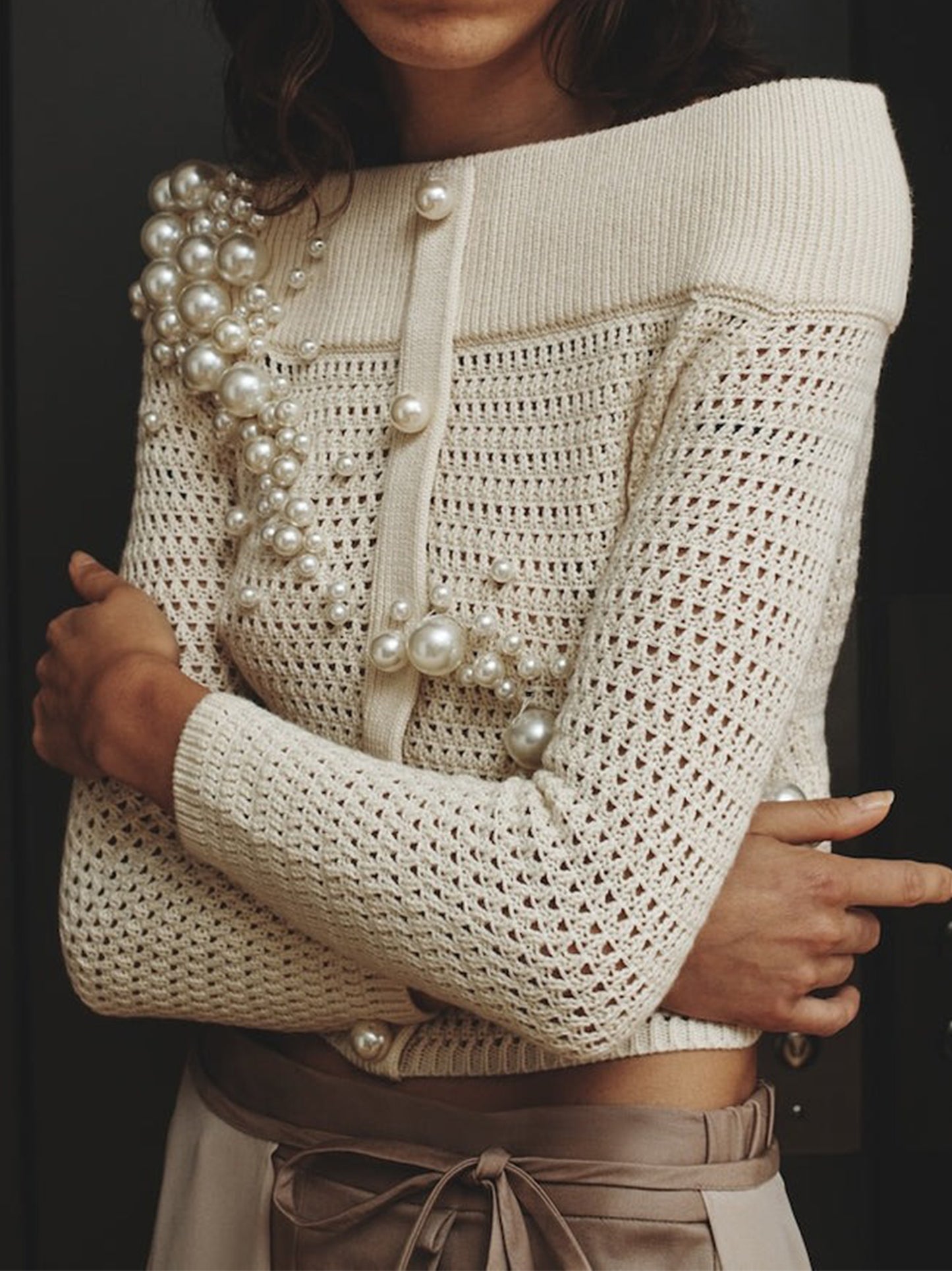 Hellessy Nami Knit in Ecru