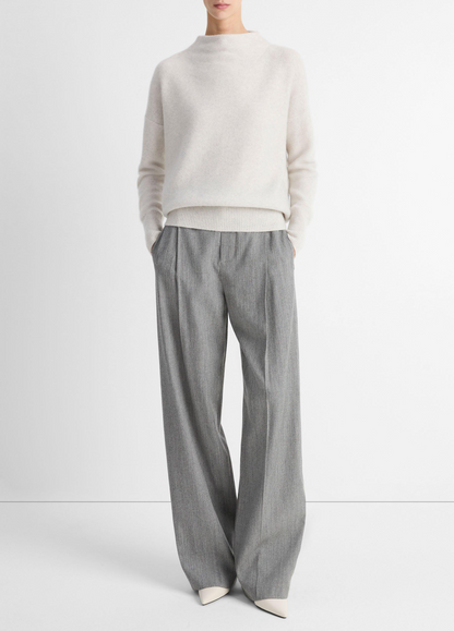 Vince Plush Cashmere Funnel-Neck Pullover Sweater (More Colors)