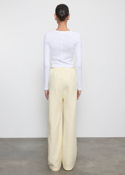 Enza Costa Twill Everywhere Pant in Flan