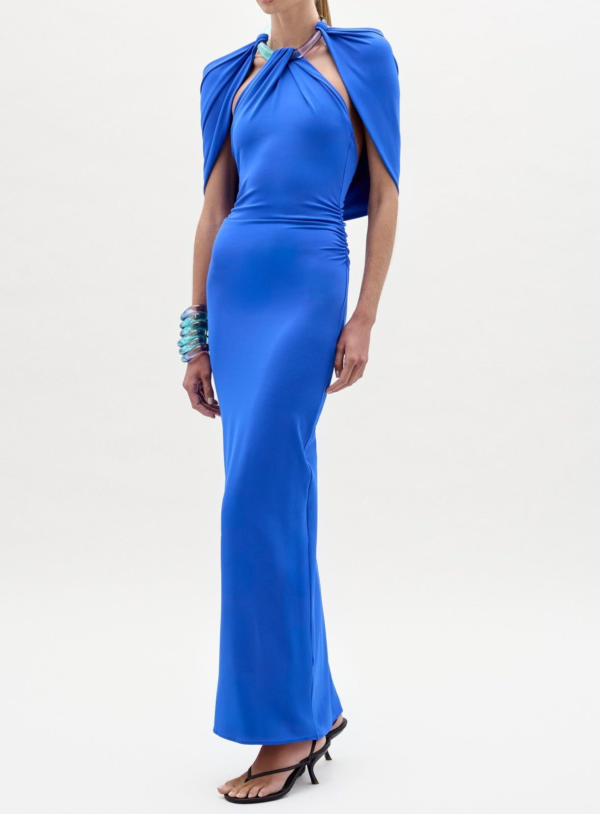 emerald green dresses for women Silvia Tcherassi Odele Dress in Royal Blue – Leigh's of Breton Village