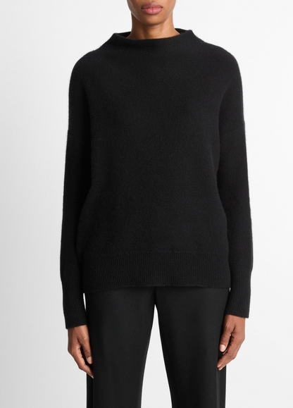Vince Plush Cashmere Funnel-Neck Pullover Sweater (More Colors)