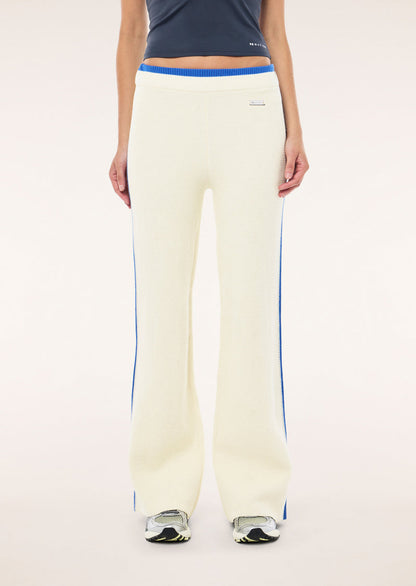 P.E Nation Odyssey Knit Pant in Whisper White Cream