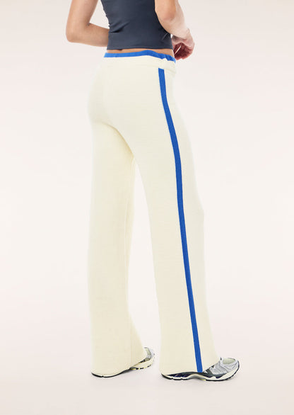 P.E Nation Odyssey Knit Pant in Whisper White Cream