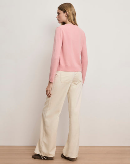 Veronica Beard Daro Cashmere Cardigan in Petal