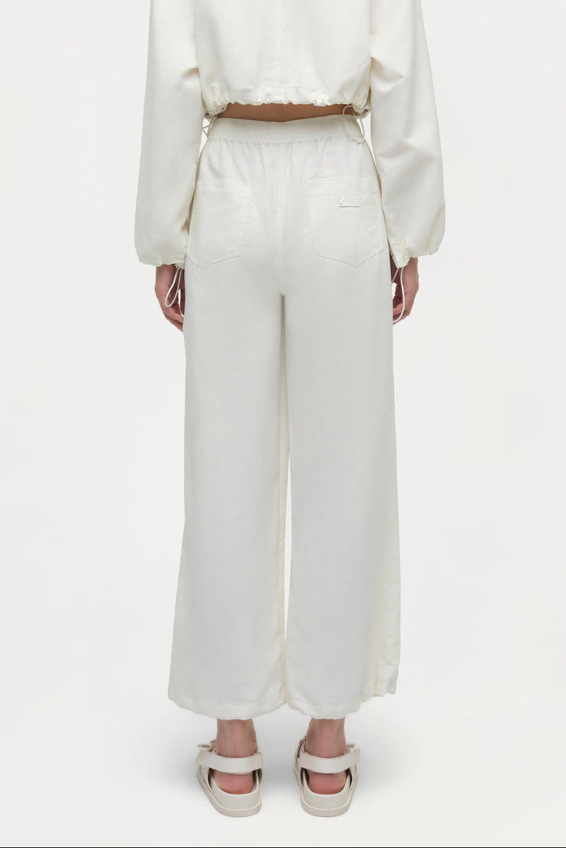 Simkhai Lennox Cotton Straight Leg Pant in Buttercream