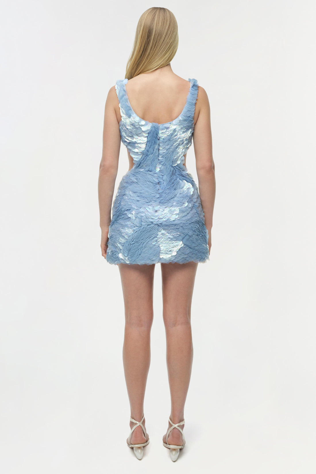 Simkhai Emilie Sequin Mini Dress in Tide Pool