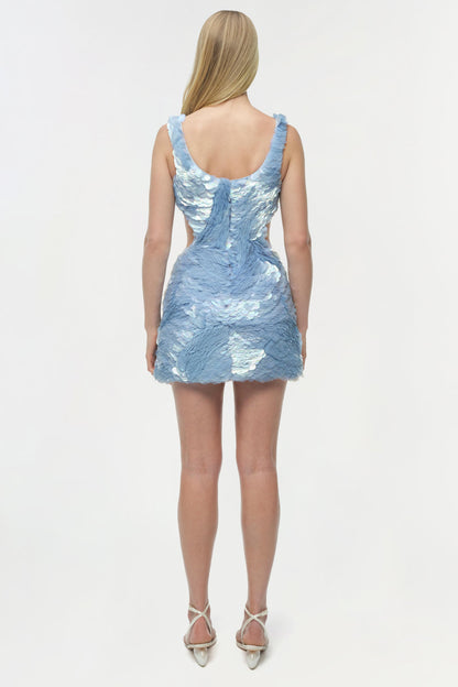 Simkhai Emilie Sequin Mini Dress in Tide Pool