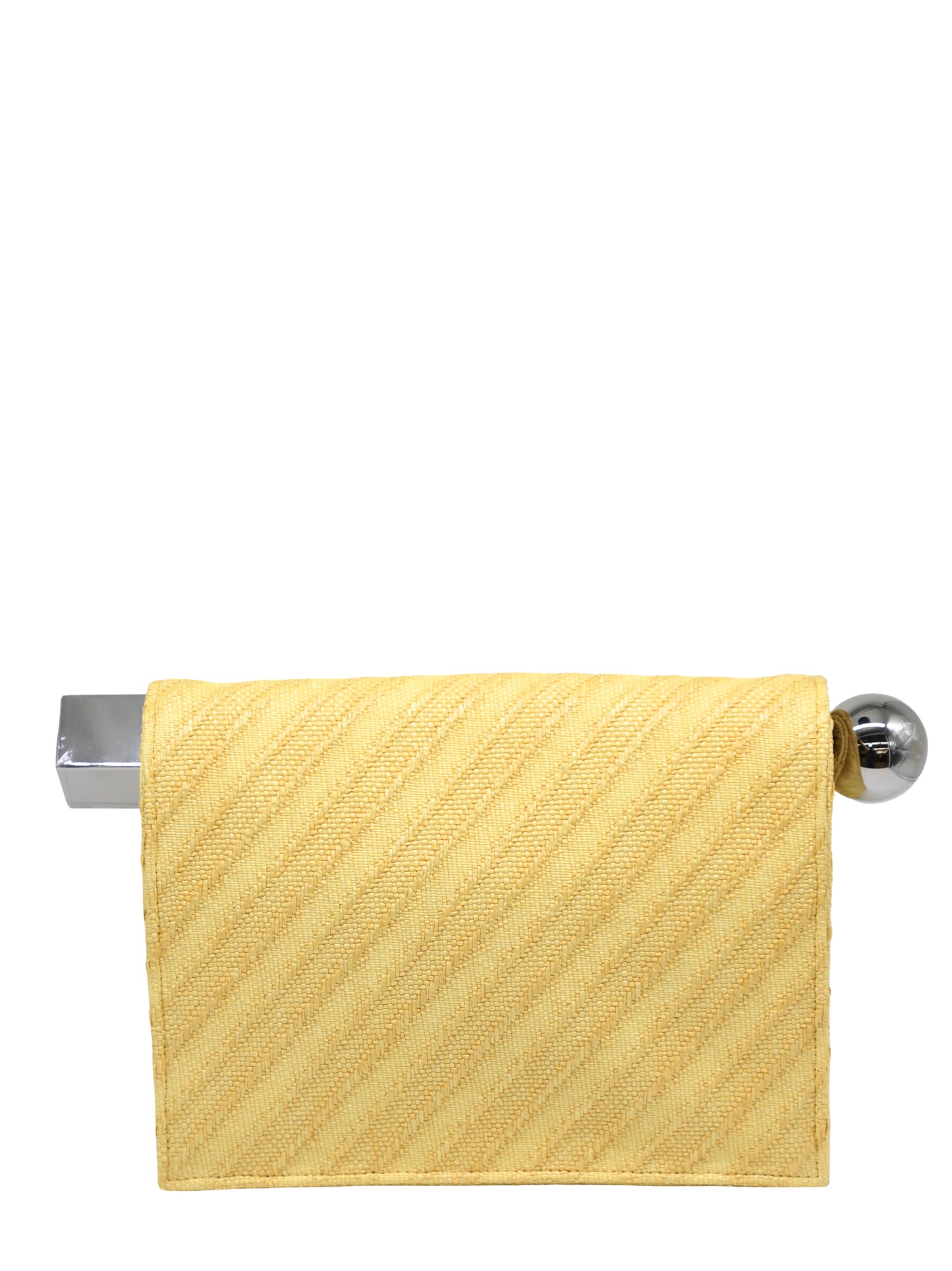 Jacquemus La Pochette Rond Carre in Light Yellow