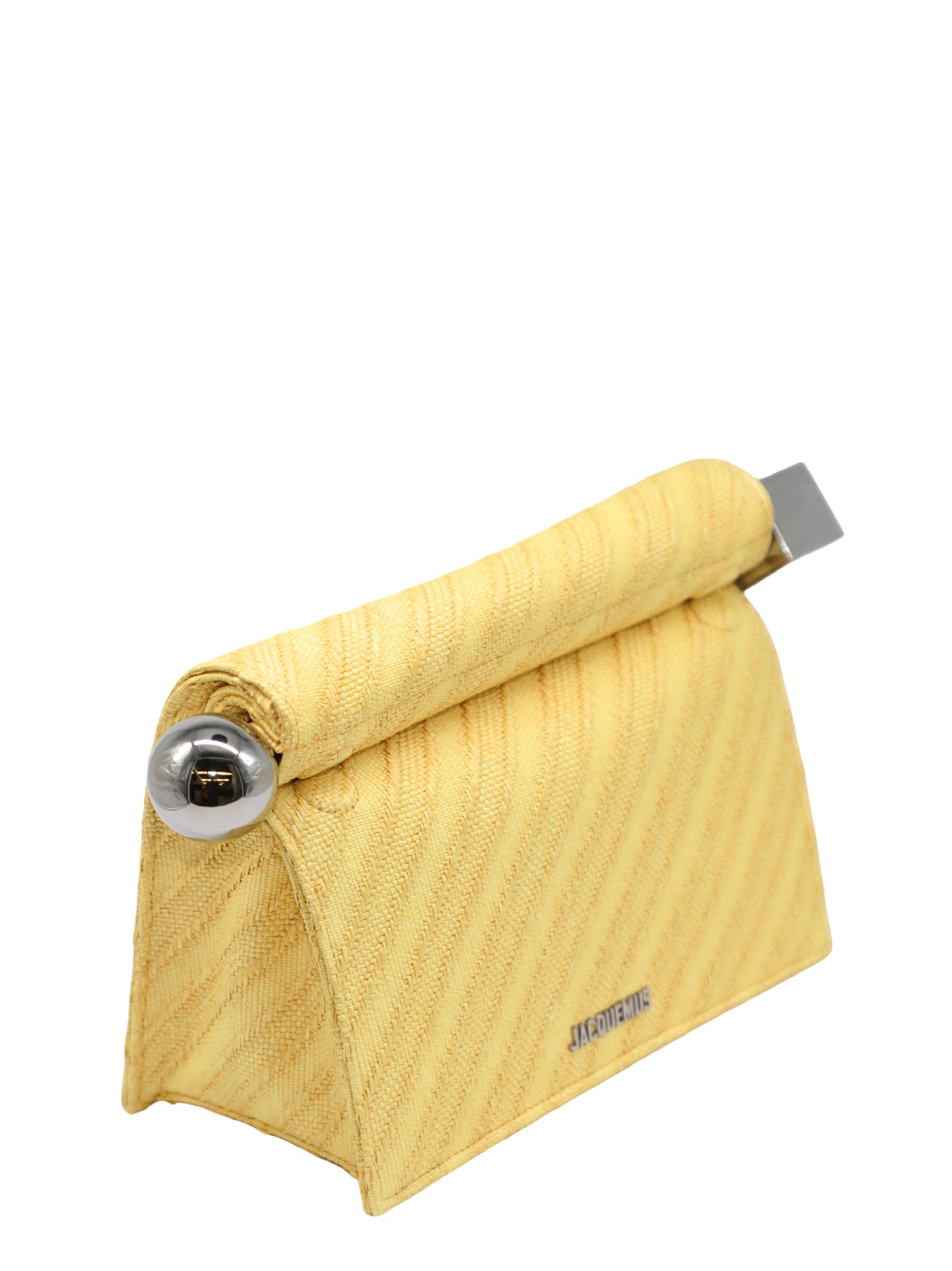 Jacquemus La Pochette Rond Carre in Light Yellow
