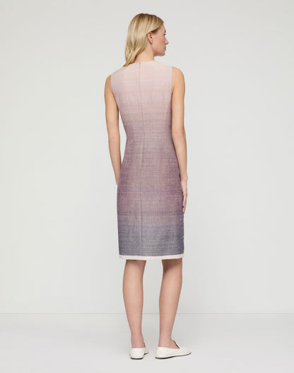Lafayette 148 Midi Sheath Dress in Violet Ash Multi