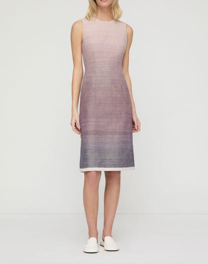 Lafayette 148 Midi Sheath Dress in Violet Ash Multi