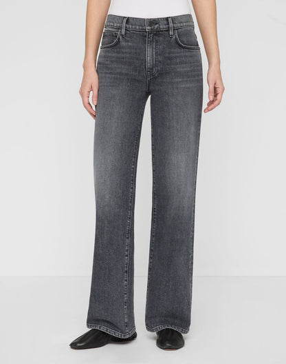 Lafayette 148 Denim Wyckoff Wide Leg Jean in Washed