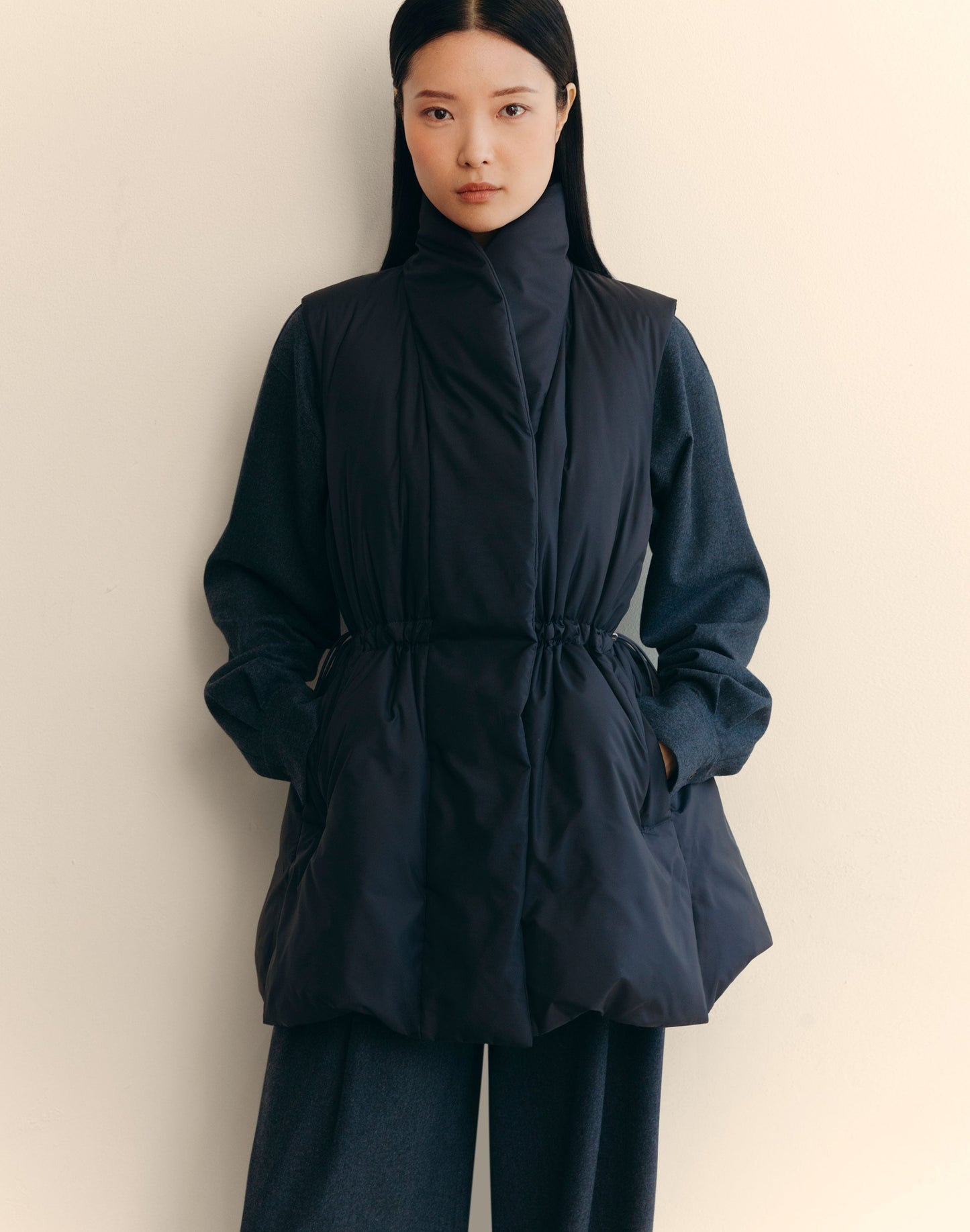 Lafayette 148 Recycled Tech Down Puffer Vest
