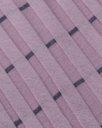 Lafayette 148 Striped Fine Gauge Cashmere Ribbed Shell in Lavender Tint Multi