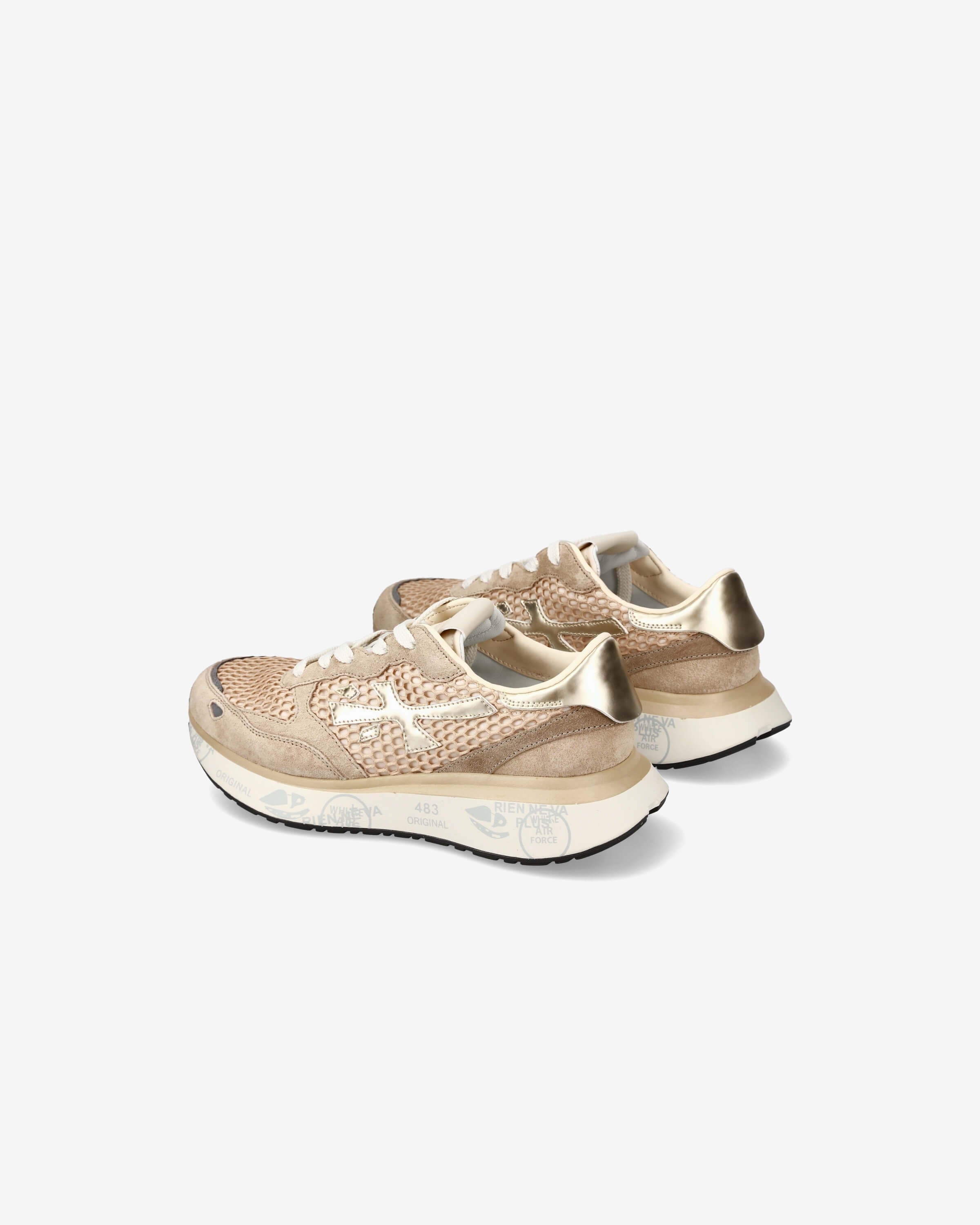 スニーカー PREMIATA Women Sneakers 418578 LAURYN Beige Premiata Lauryn Sneakers | Neutrals | FARFETCH