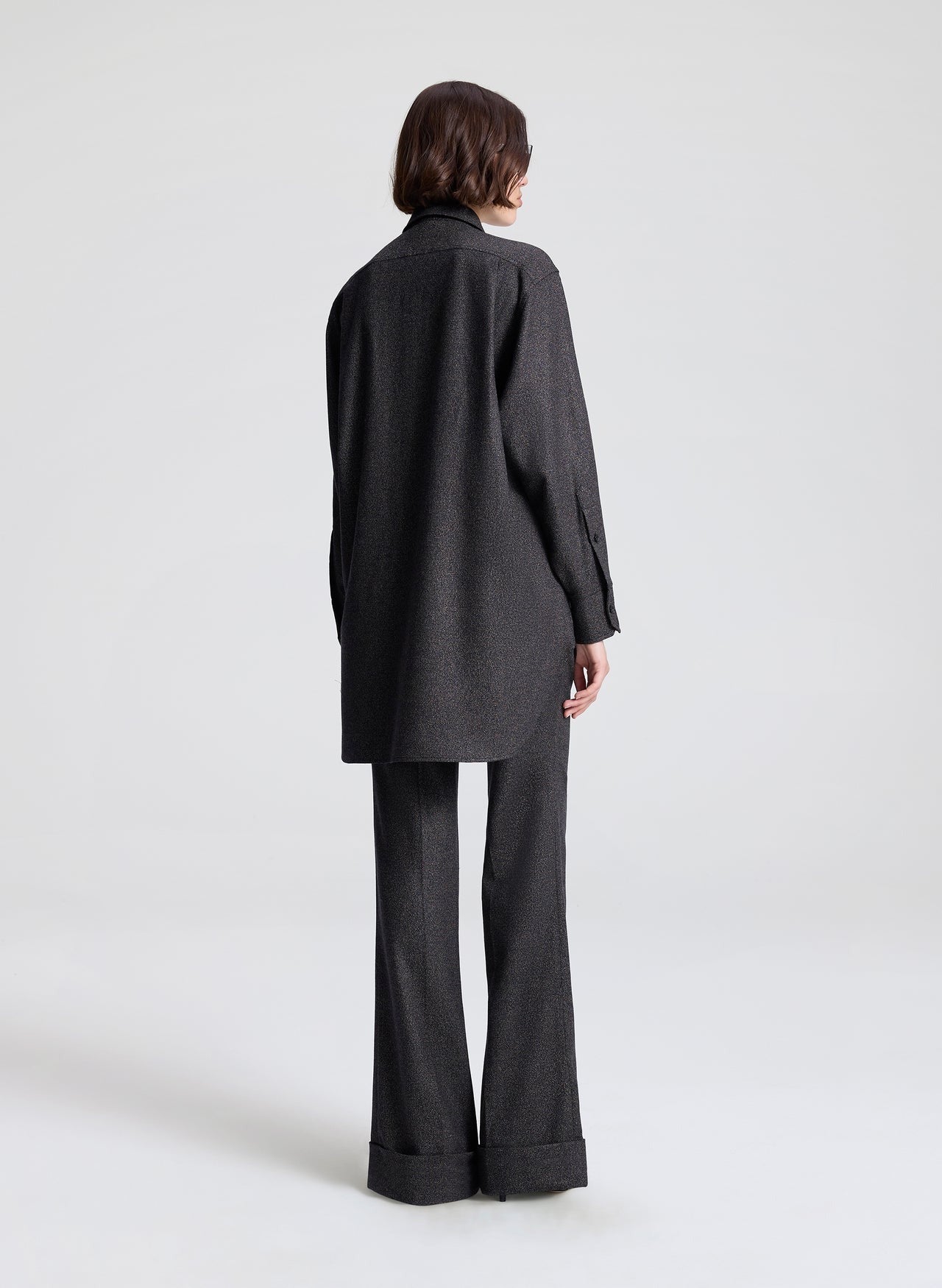 A.L.C. Spence Wool Marled Top in Ganache